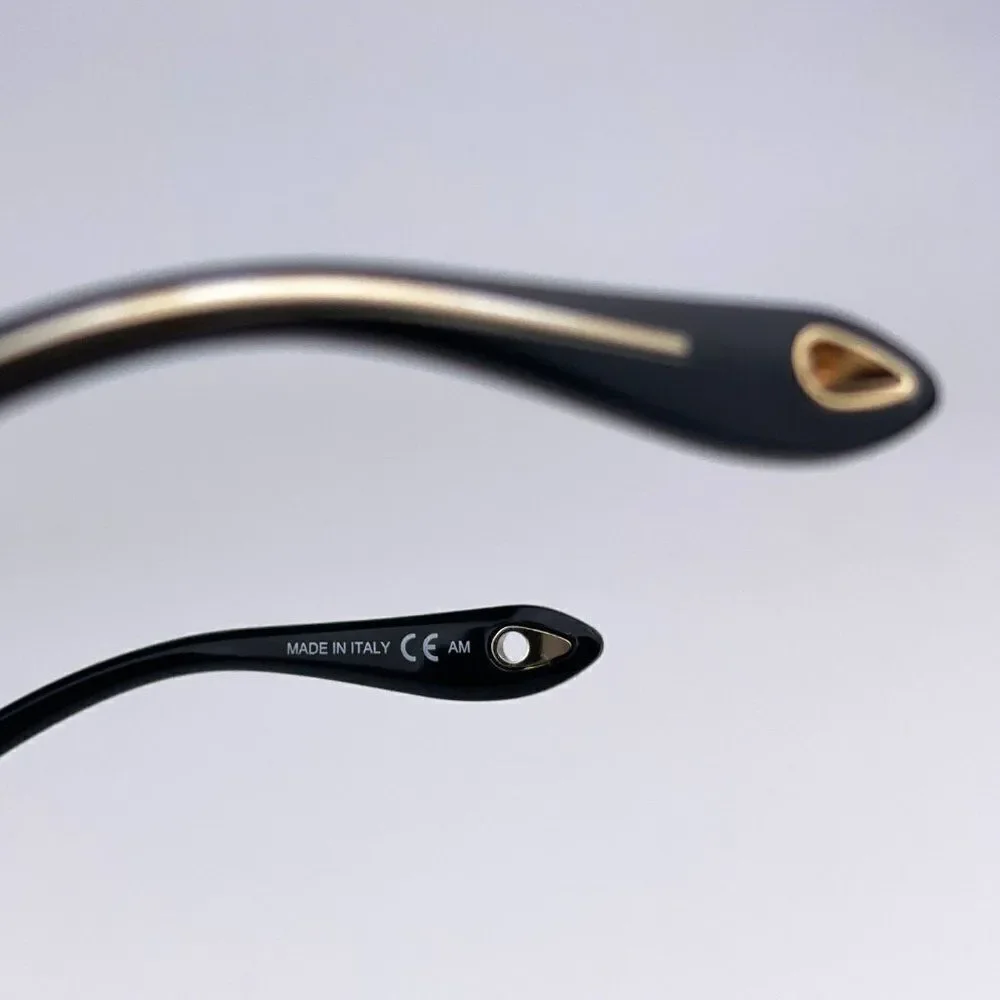 SALE! NEW Givenchy GV0076 2M2 Black Gold Rectangle Women Eyeglasses